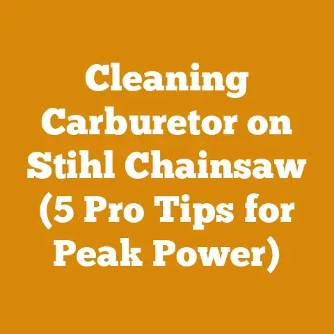 Cleaning Carburetor on Stihl Chainsaw (5 Pro Tips for Peak Power)