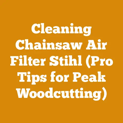 Cleaning Chainsaw Air Filter Stihl (Pro Tips for Peak Woodcutting)