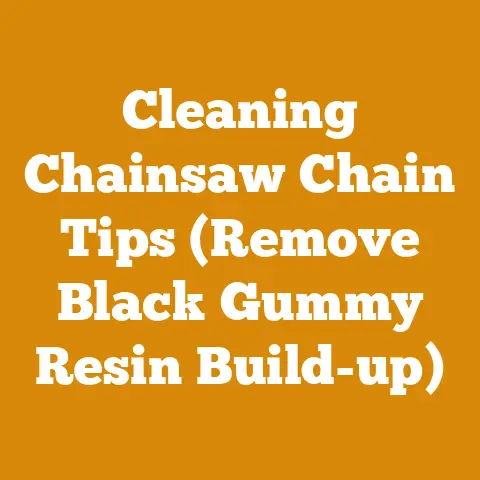 Cleaning Chainsaw Chain Tips (Remove Black Gummy Resin Build-up)