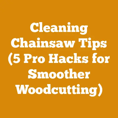 Cleaning Chainsaw Tips (5 Pro Hacks for Smoother Woodcutting)