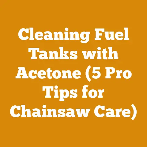 Cleaning Fuel Tanks with Acetone (5 Pro Tips for Chainsaw Care)