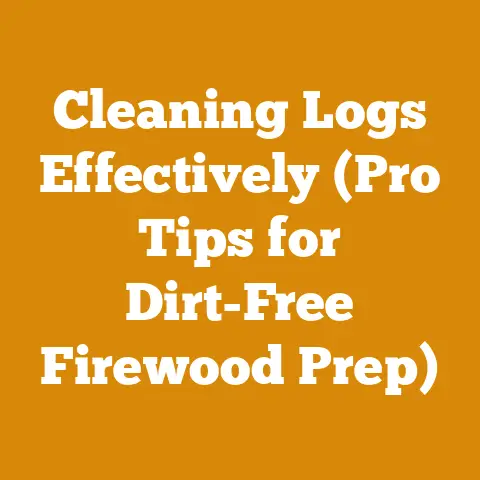 Cleaning Logs Effectively (Pro Tips for Dirt-Free Firewood Prep)