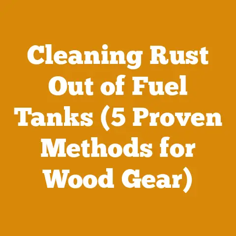 Cleaning Rust Out of Fuel Tanks (5 Proven Methods for Wood Gear)