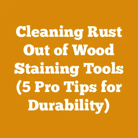 Cleaning Rust Out of Wood Staining Tools (5 Pro Tips for Durability)