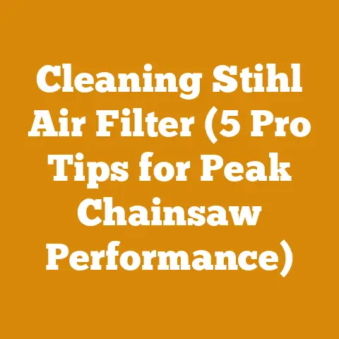 Cleaning Stihl Air Filter (5 Pro Tips for Peak Chainsaw Performance)
