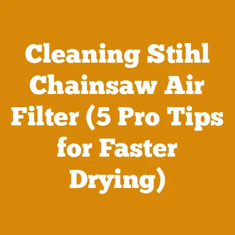 Cleaning Stihl Chainsaw Air Filter (5 Pro Tips for Faster Drying)