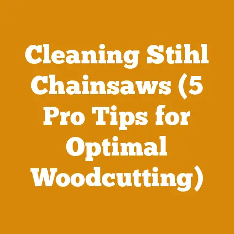 Cleaning Stihl Chainsaws (5 Pro Tips for Optimal Woodcutting)