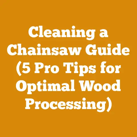 Cleaning a Chainsaw Guide (5 Pro Tips for Optimal Wood Processing)