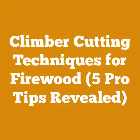 Climber Cutting Techniques for Firewood (5 Pro Tips Revealed)
