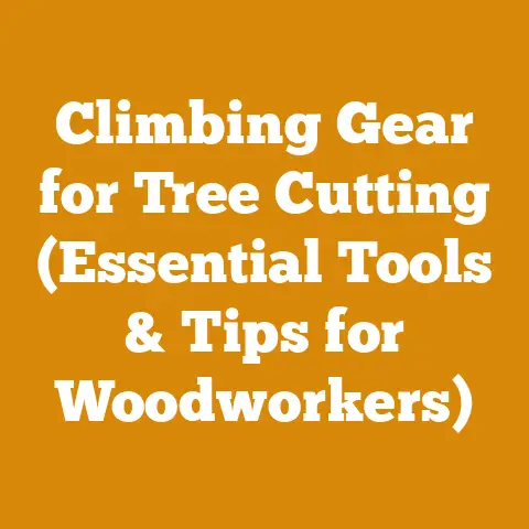 Climbing Gear for Tree Cutting (Essential Tools & Tips for Woodworkers)