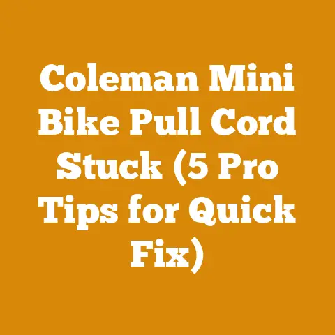 Coleman Mini Bike Pull Cord Stuck (5 Pro Tips for Quick Fix)