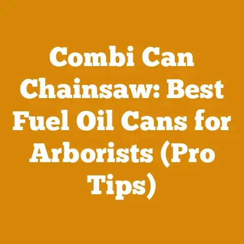 Combi Can Chainsaw: Best Fuel Oil Cans for Arborists (Pro Tips)