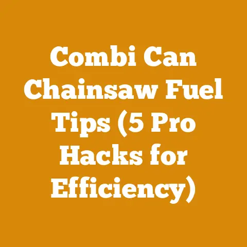 Combi Can Chainsaw Fuel Tips (5 Pro Hacks for Efficiency)