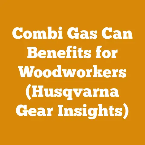 Combi Gas Can Benefits for Woodworkers (Husqvarna Gear Insights)