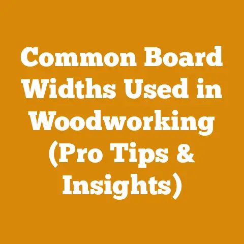 Common Board Widths Used in Woodworking (Pro Tips & Insights)