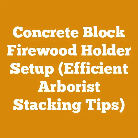 Concrete Block Firewood Holder Setup (Efficient Arborist Stacking Tips)