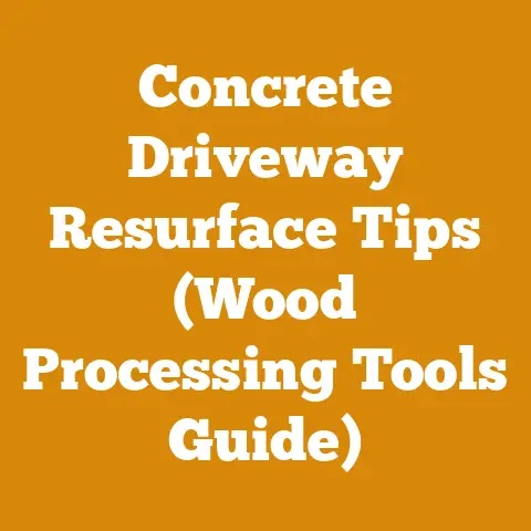 Concrete Driveway Resurface Tips (Wood Processing Tools Guide)