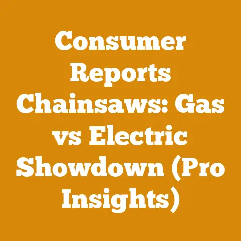 Consumer Reports Chainsaws: Gas vs Electric Showdown (Pro Insights)