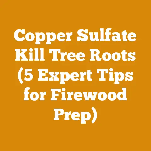 Copper Sulfate Kill Tree Roots (5 Expert Tips for Firewood Prep)
