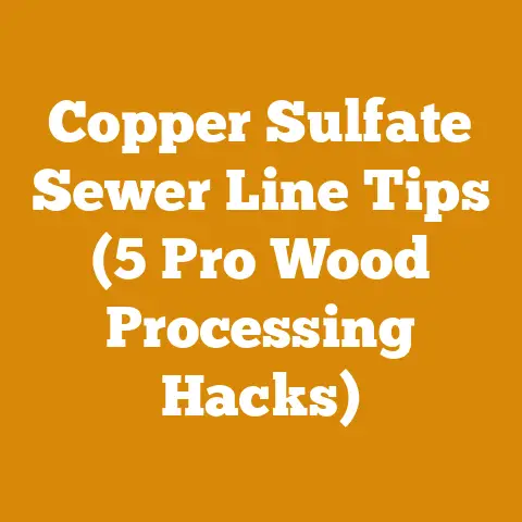Copper Sulfate Sewer Line Tips (5 Pro Wood Processing Hacks)