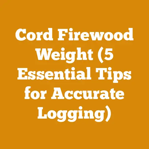 Cord Firewood Weight (5 Essential Tips for Accurate Logging)