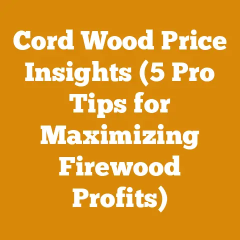Cord Wood Price Insights (5 Pro Tips for Maximizing Firewood Profits)