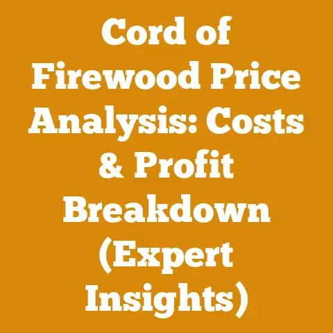 Cord of Firewood Price Analysis: Costs & Profit Breakdown (Expert Insights)
