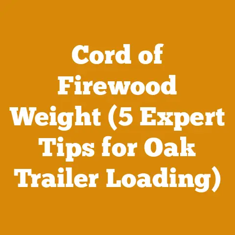 Cord of Firewood Weight (5 Expert Tips for Oak Trailer Loading)
