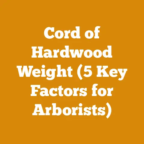 Cord of Hardwood Weight (5 Key Factors for Arborists)