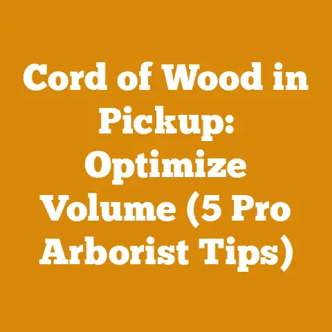 Cord of Wood in Pickup: Optimize Volume (5 Pro Arborist Tips)