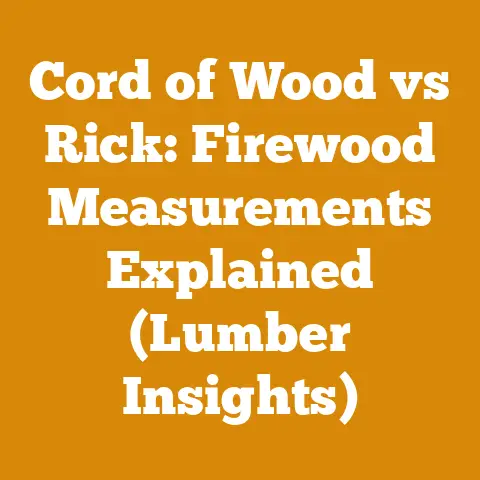Cord of Wood vs Rick: Firewood Measurements Explained (Lumber Insights)