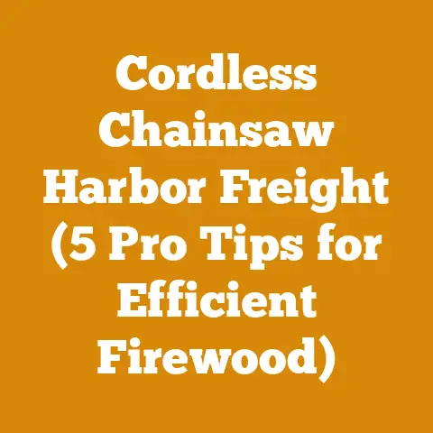Cordless Chainsaw Harbor Freight (5 Pro Tips for Efficient Firewood)