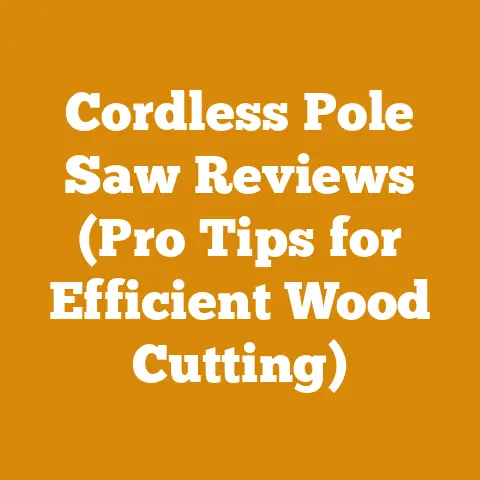 Cordless Pole Saw Reviews (Pro Tips for Efficient Wood Cutting)