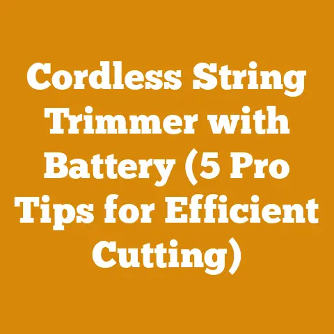 Cordless String Trimmer with Battery (5 Pro Tips for Efficient Cutting)