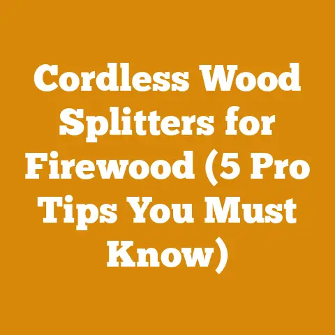 Cordless Wood Splitters for Firewood (5 Pro Tips You Must Know)