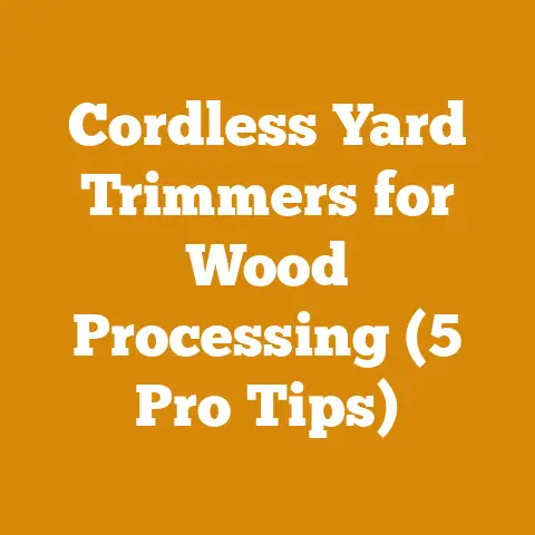 Cordless Yard Trimmers for Wood Processing (5 Pro Tips)