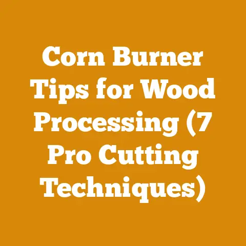 Corn Burner Tips for Wood Processing (7 Pro Cutting Techniques)