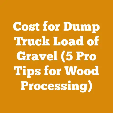 Cost for Dump Truck Load of Gravel (5 Pro Tips for Wood Processing)
