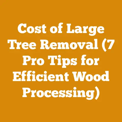 Cost of Large Tree Removal (7 Pro Tips for Efficient Wood Processing)