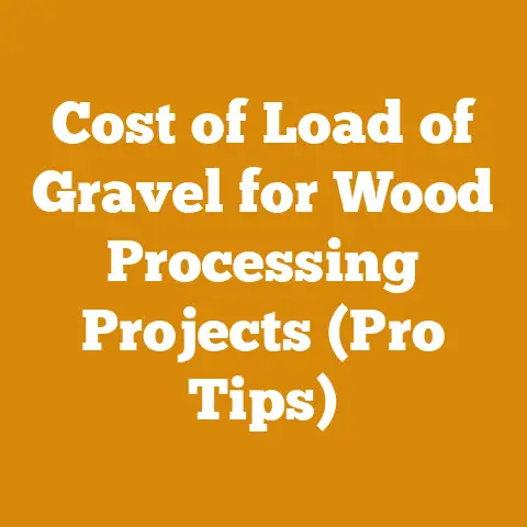 Cost of Load of Gravel for Wood Processing Projects (Pro Tips)