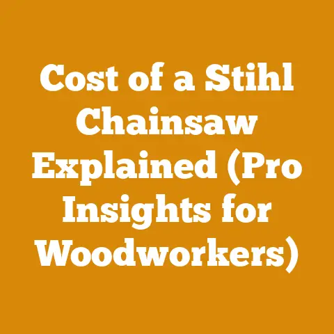 Cost of a Stihl Chainsaw Explained (Pro Insights for Woodworkers)