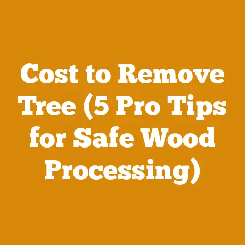 Cost to Remove Tree (5 Pro Tips for Safe Wood Processing)