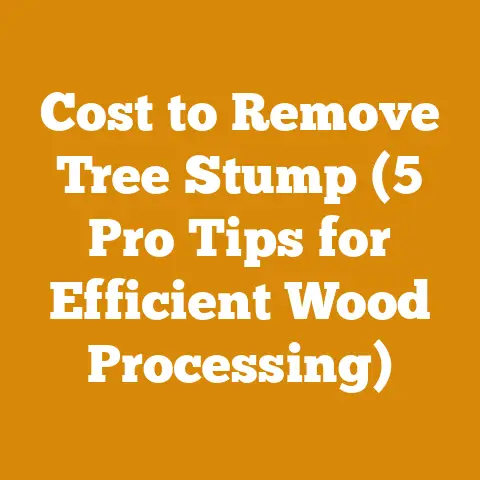 Cost to Remove Tree Stump (5 Pro Tips for Efficient Wood Processing)