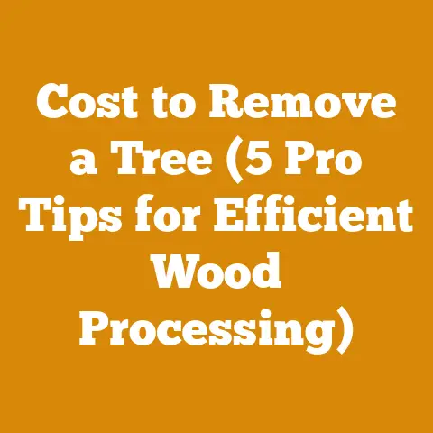 Cost to Remove a Tree (5 Pro Tips for Efficient Wood Processing)