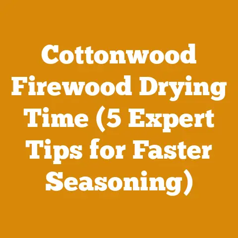 Cottonwood Firewood Drying Time (5 Expert Tips for Faster Seasoning)
