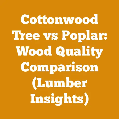 Cottonwood Tree vs Poplar: Wood Quality Comparison (Lumber Insights)