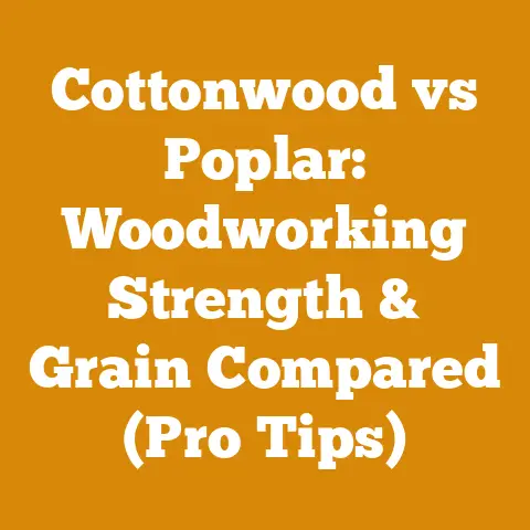 Cottonwood vs Poplar: Woodworking Strength & Grain Compared (Pro Tips)