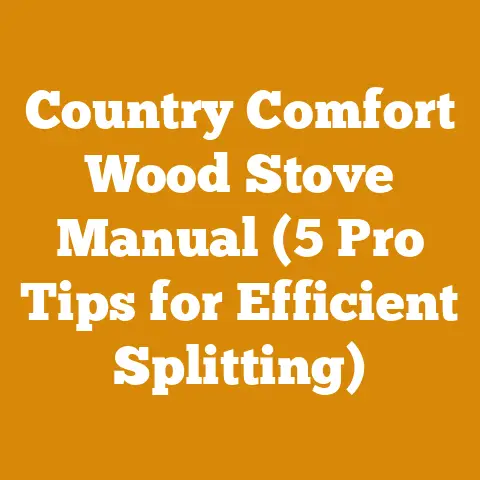 Country Comfort Wood Stove Manual (5 Pro Tips for Efficient Splitting)