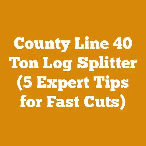 County Line 40 Ton Log Splitter (5 Expert Tips for Fast Cuts)