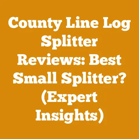 County Line Log Splitter Reviews: Best Small Splitter? (Expert Insights)